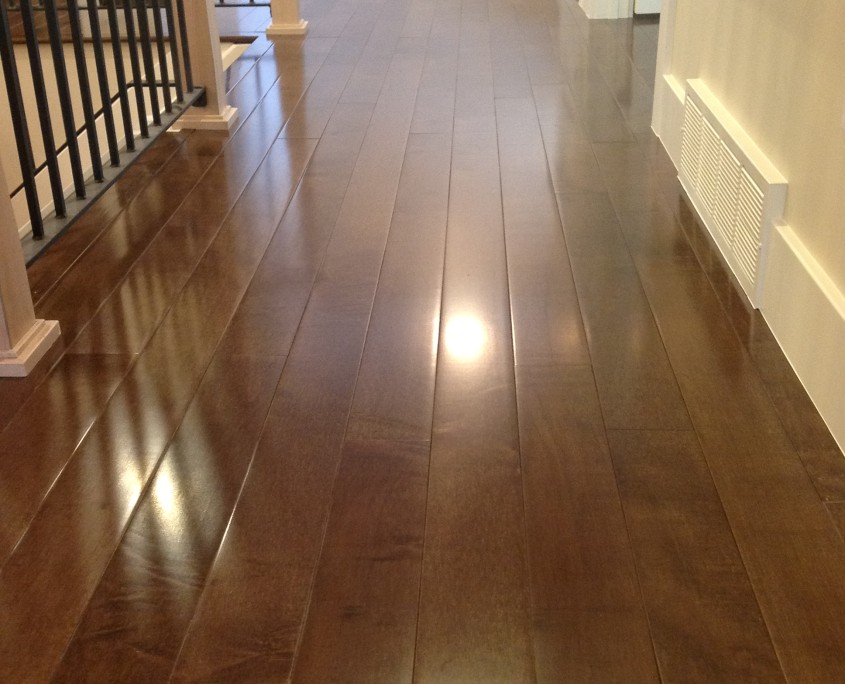 Dark Stained Prefinished Maple